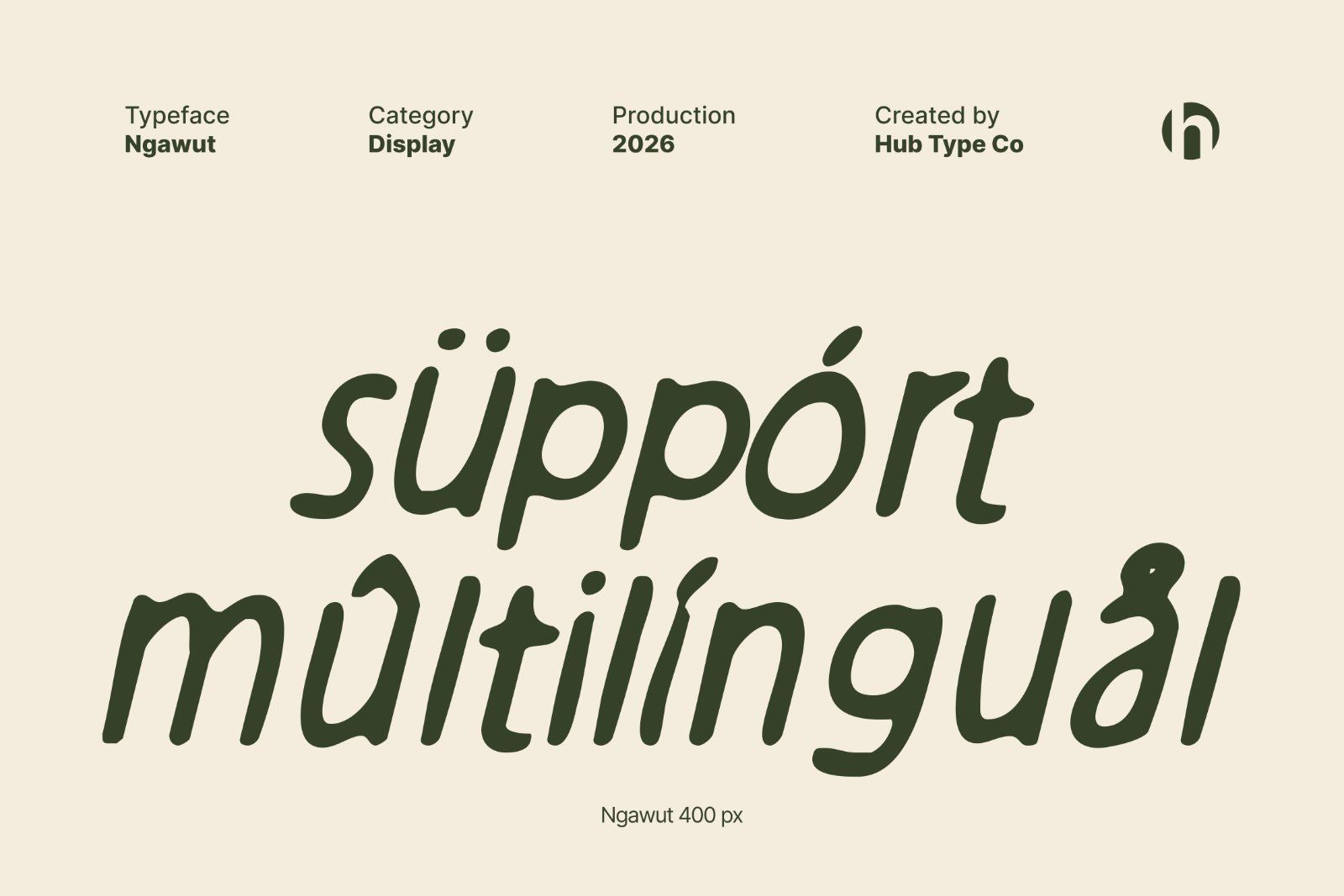 Ngawut – Organic & Expressionist Display Font — image 8