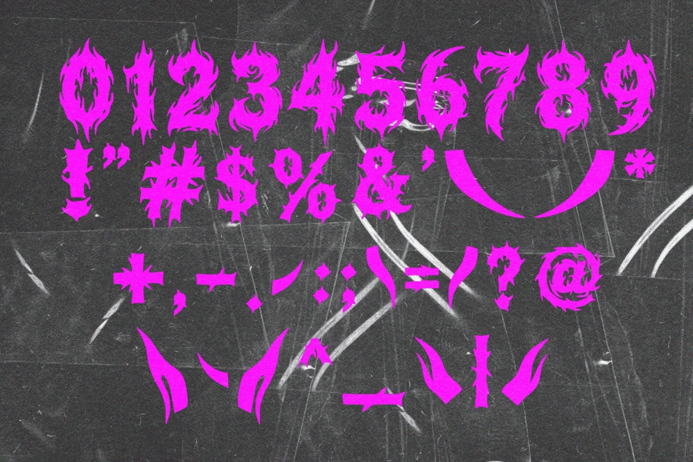 AEGON SHADOW — Hardcore Black Metal Font — image 15