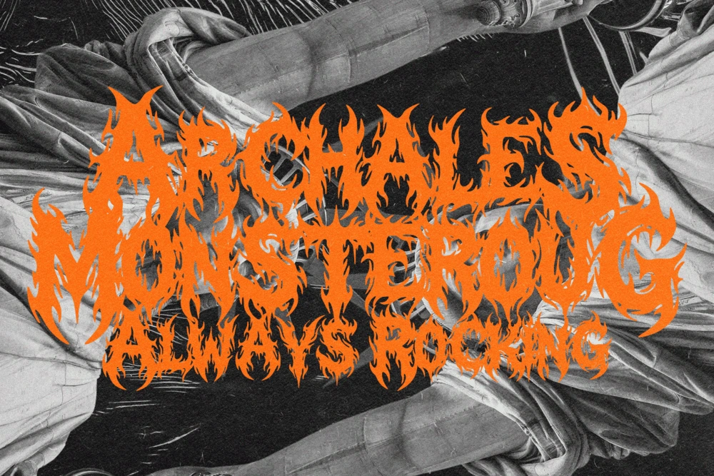 AEGON SHADOW — Hardcore Black Metal Font — image 8