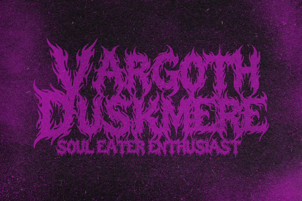 AEGON SHADOW — Hardcore Black Metal Font