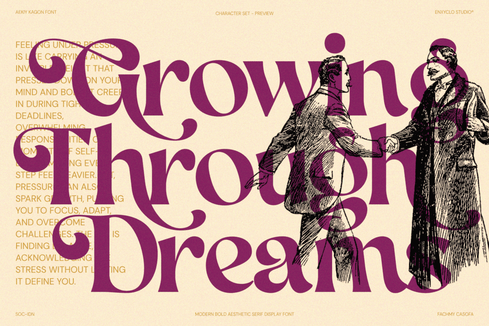 AEKIY KAGON — Elegant Luxury Bold Serif Font