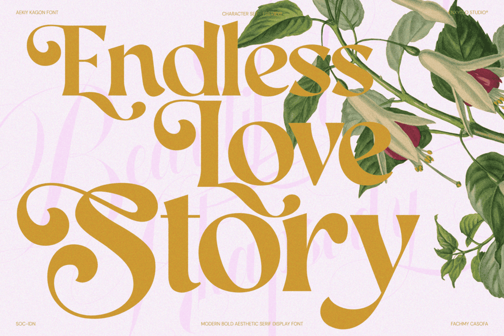 AEKIY KAGON — Elegant Luxury Bold Serif Font