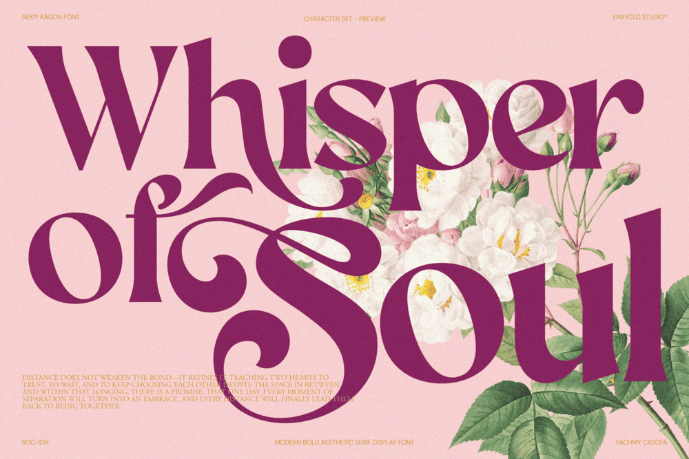 AEKIY KAGON — Elegant Luxury Bold Serif Font
