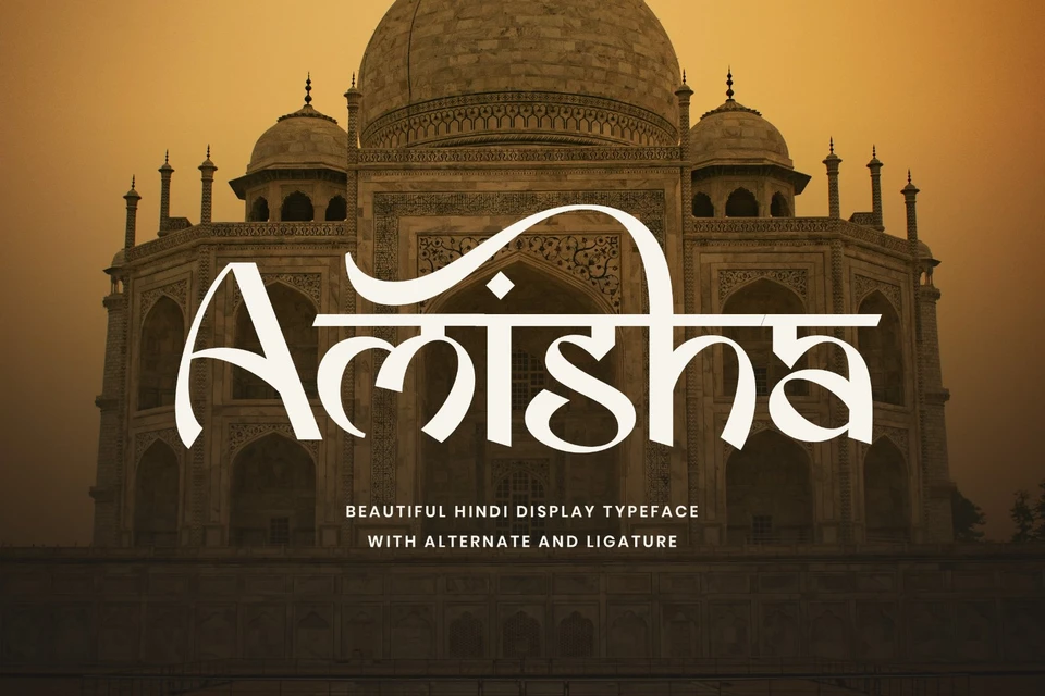 Amisha - Hindi Display Font