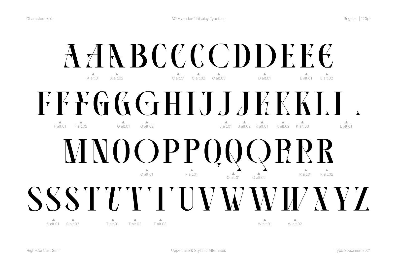 AO Hyperion - High Contrast Serif Display — image 3