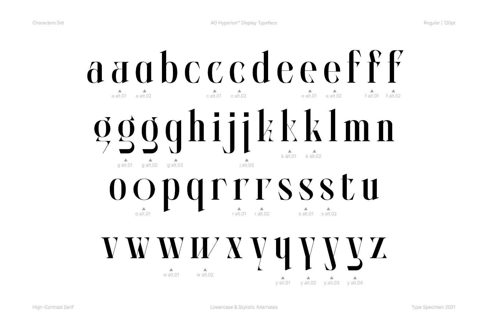 AO Hyperion - High Contrast Serif Display — image 4