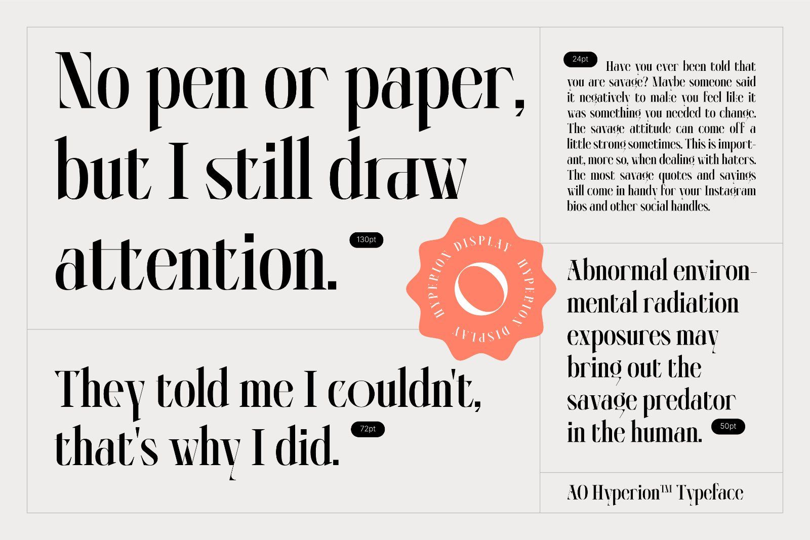 AO Hyperion - High Contrast Serif Display — image 7