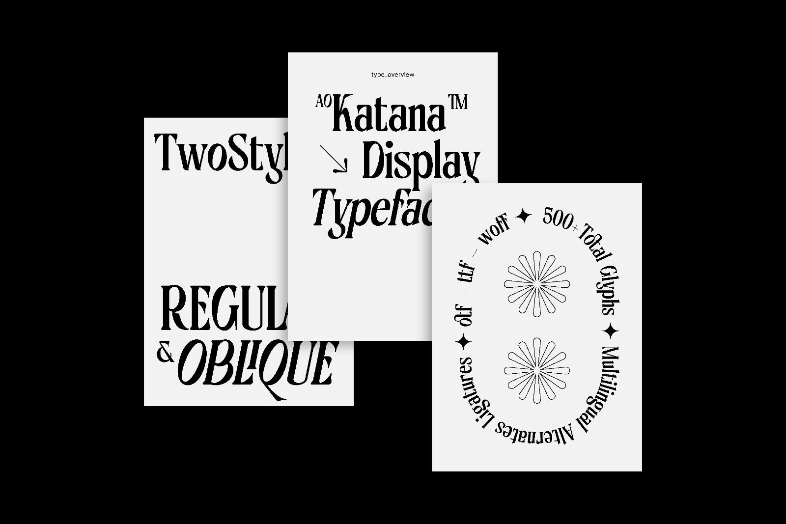 AO Katana - Display Typeface — image 2