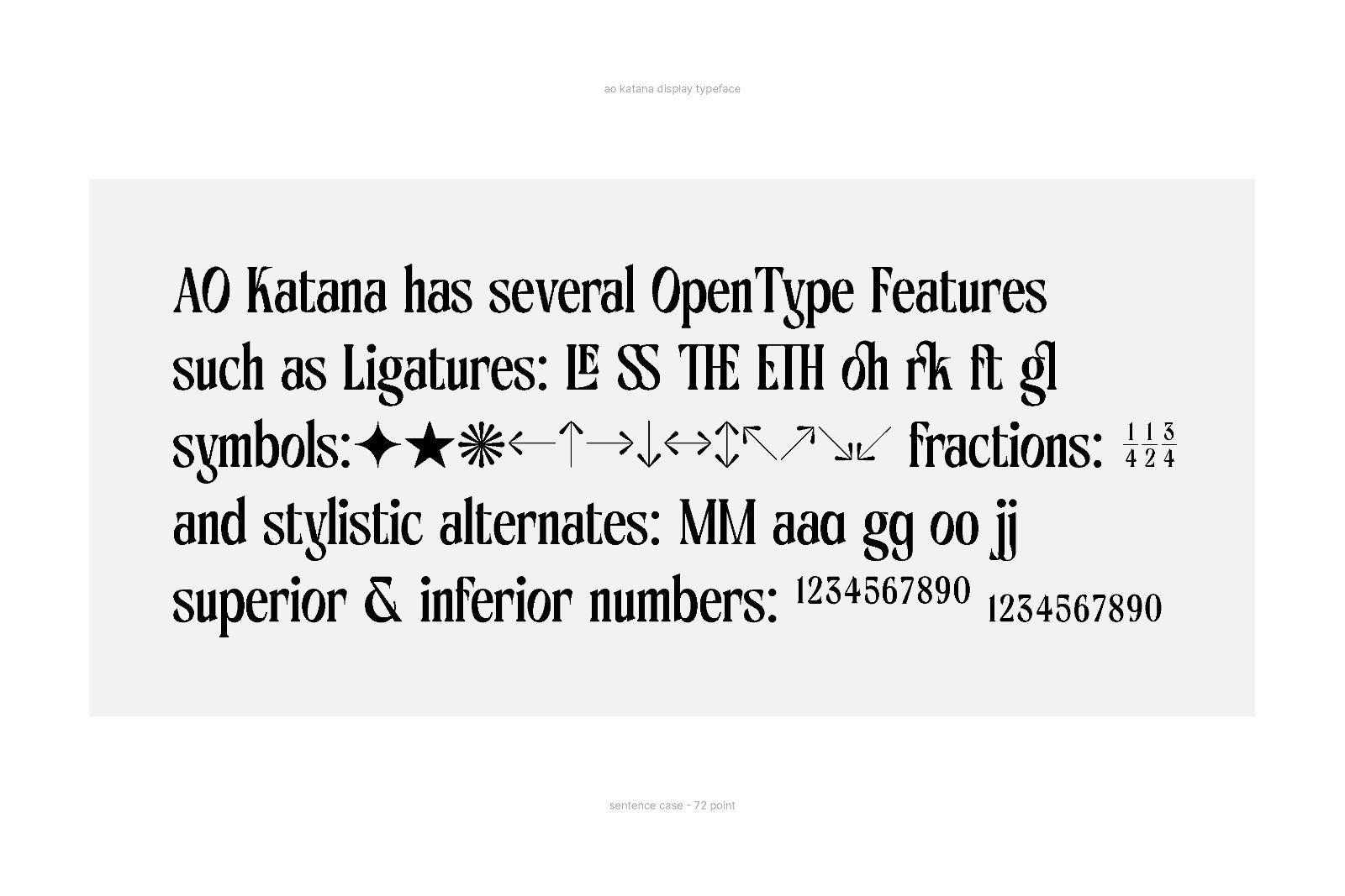 AO Katana - Display Typeface — image 3