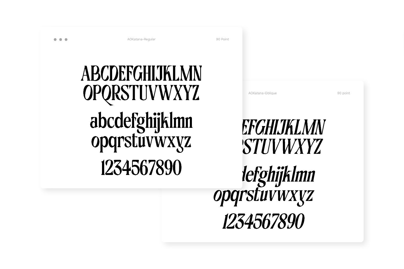AO Katana - Display Typeface — image 5