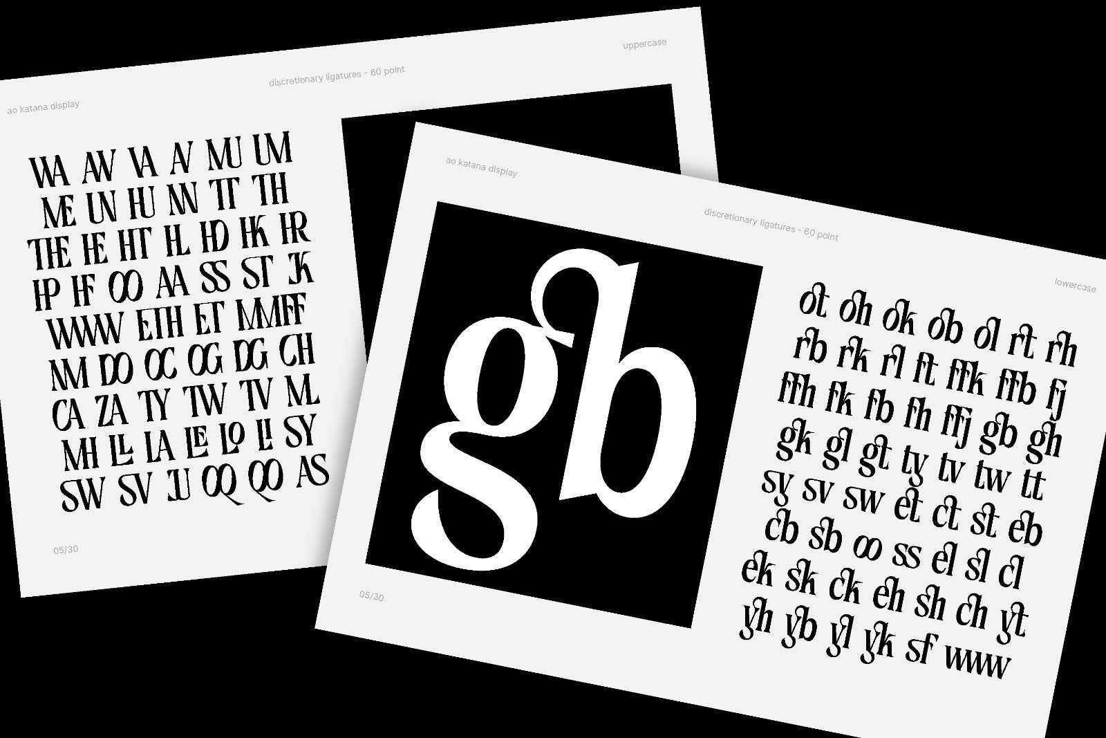 AO Katana - Display Typeface — image 6