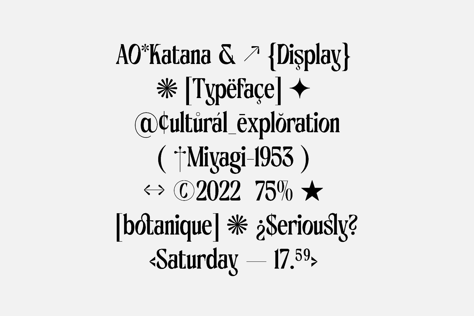 AO Katana - Display Typeface — image 17