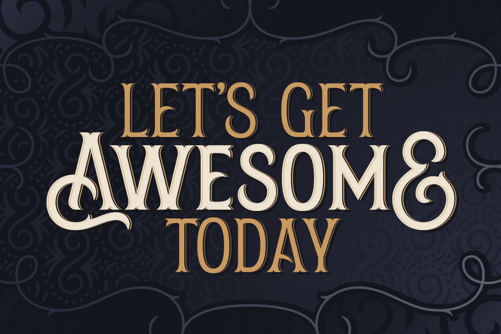 Amber Taste New! Font and Template — image 3
