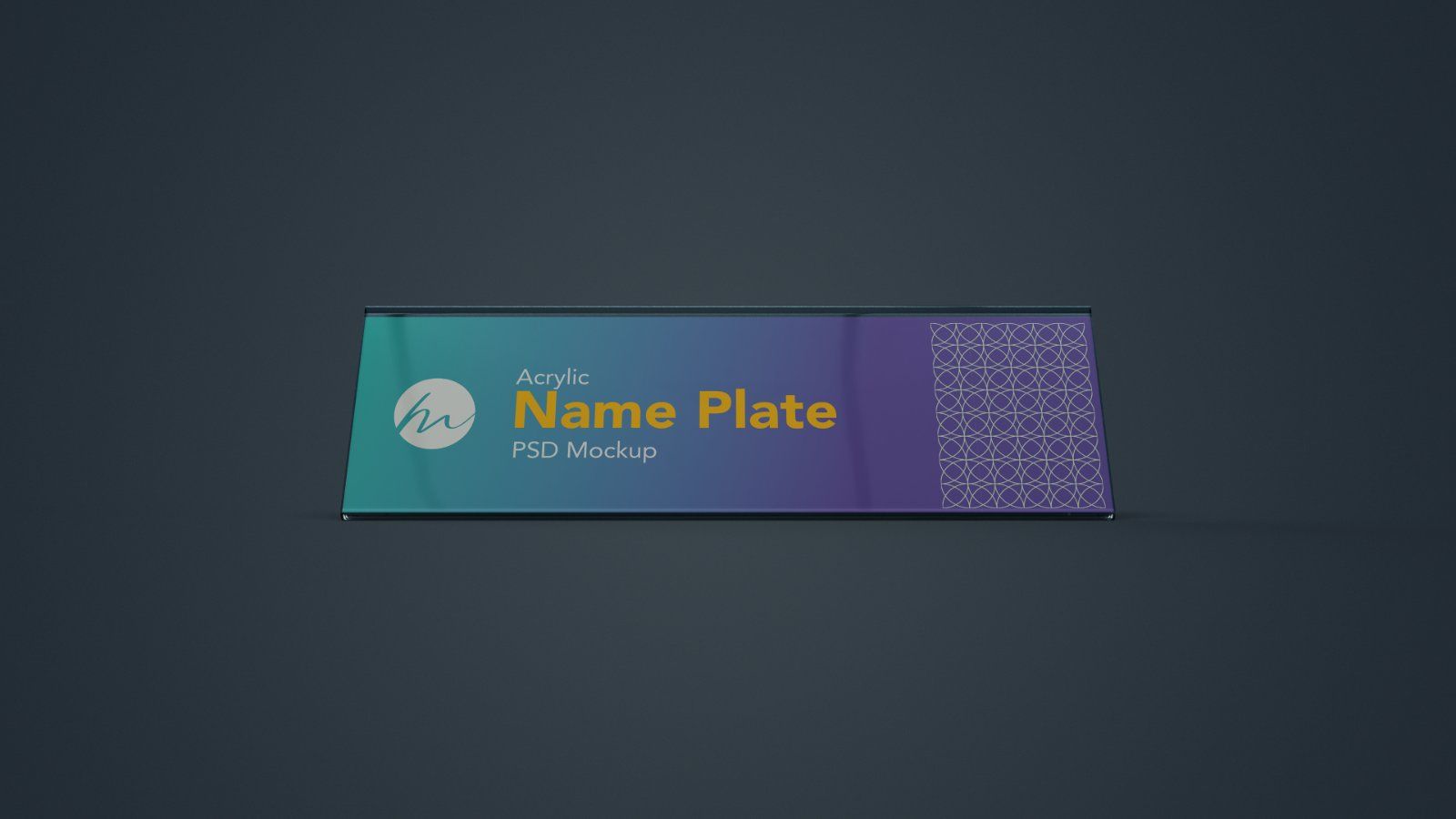 Acrylic Desk Name Plate Mockup - 6 PSDs — image 2