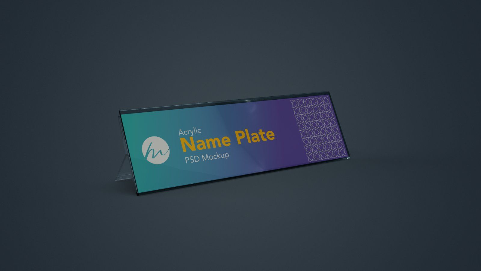 Acrylic Desk Name Plate Mockup - 6 PSDs — image 3