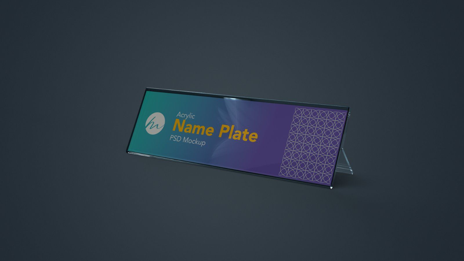Acrylic Desk Name Plate Mockup - 6 PSDs — image 4
