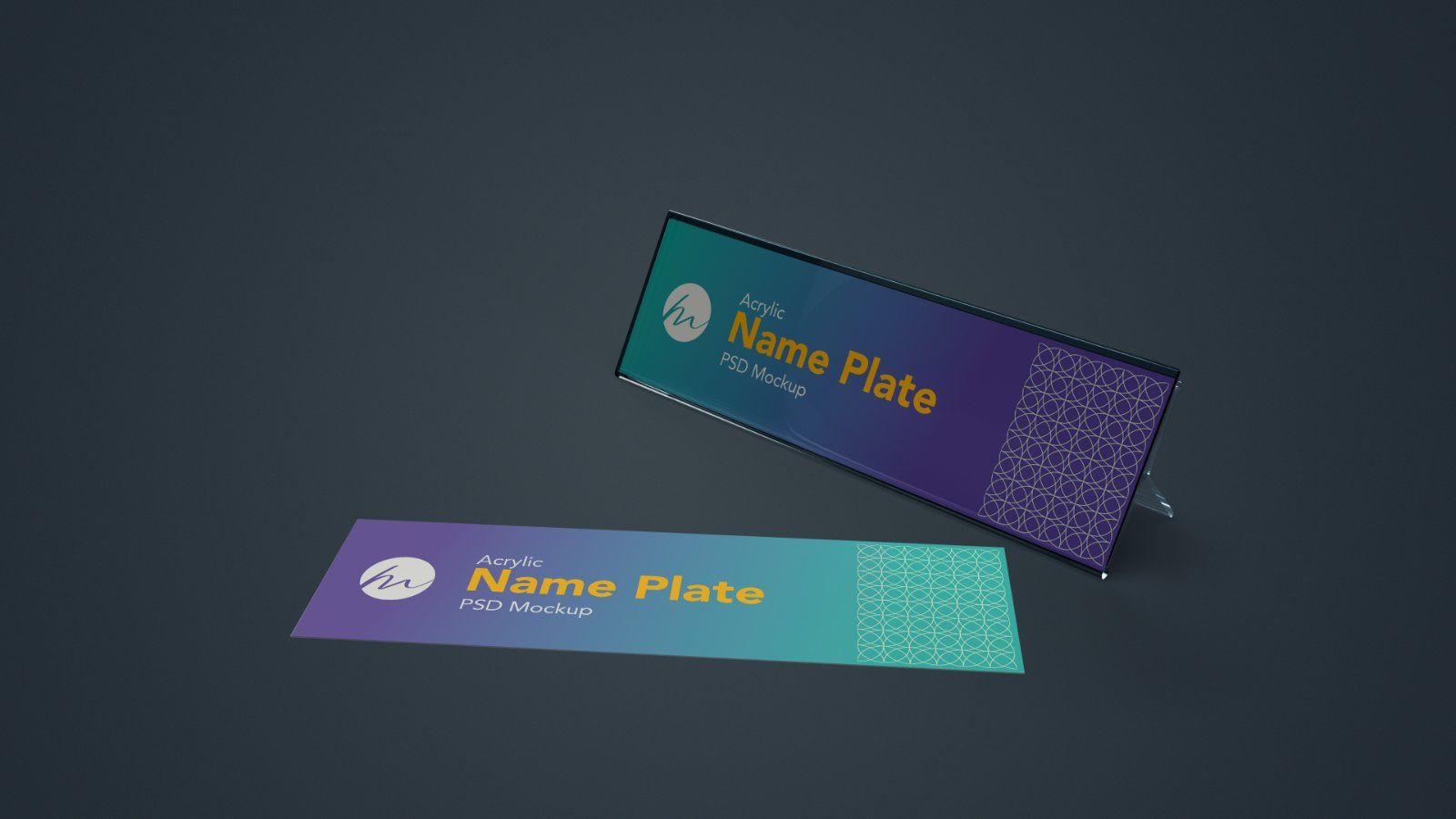 Acrylic Desk Name Plate Mockup - 6 PSDs — image 5