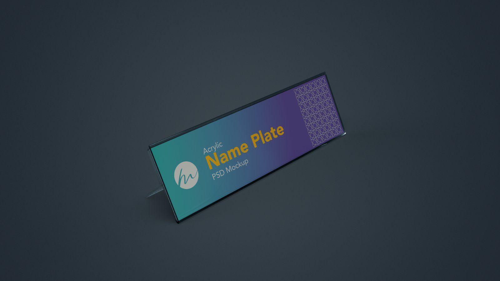 Acrylic Desk Name Plate Mockup - 6 PSDs — image 7