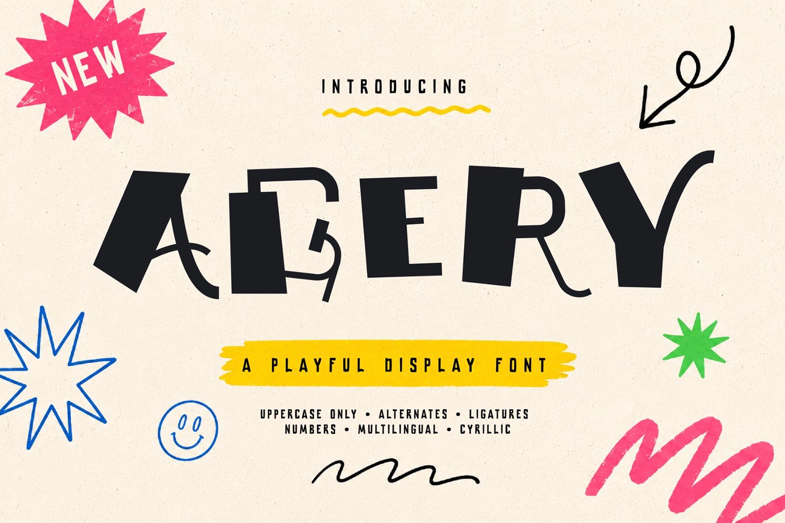 AGERY – Playful Display Font — image 1