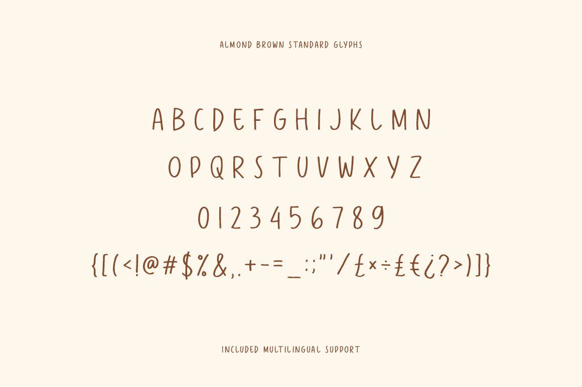Almond Brown Handwritten Font — image 11