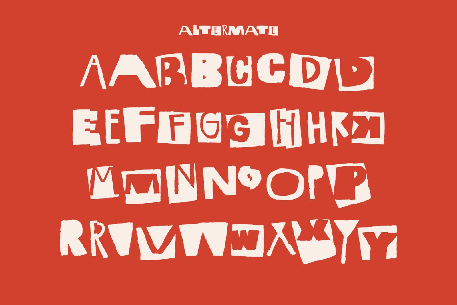 Alphabet Riot Experimental Ransom Font — image 10
