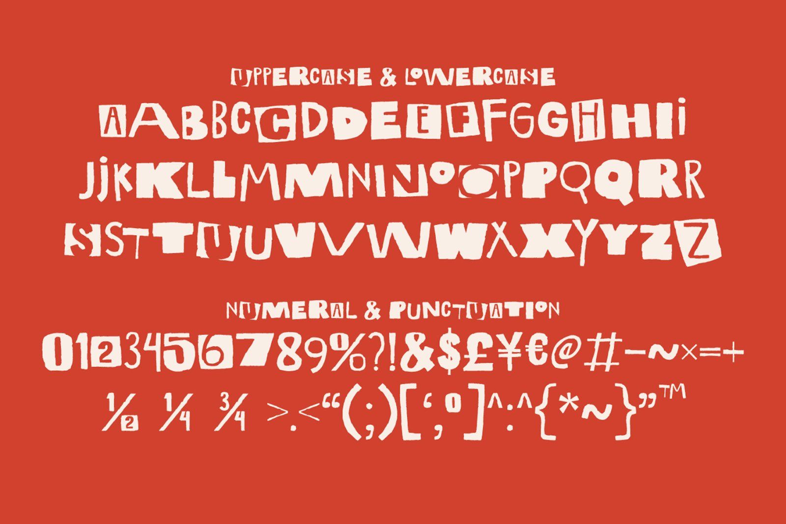 Alphabet Riot Experimental Ransom Font — image 9