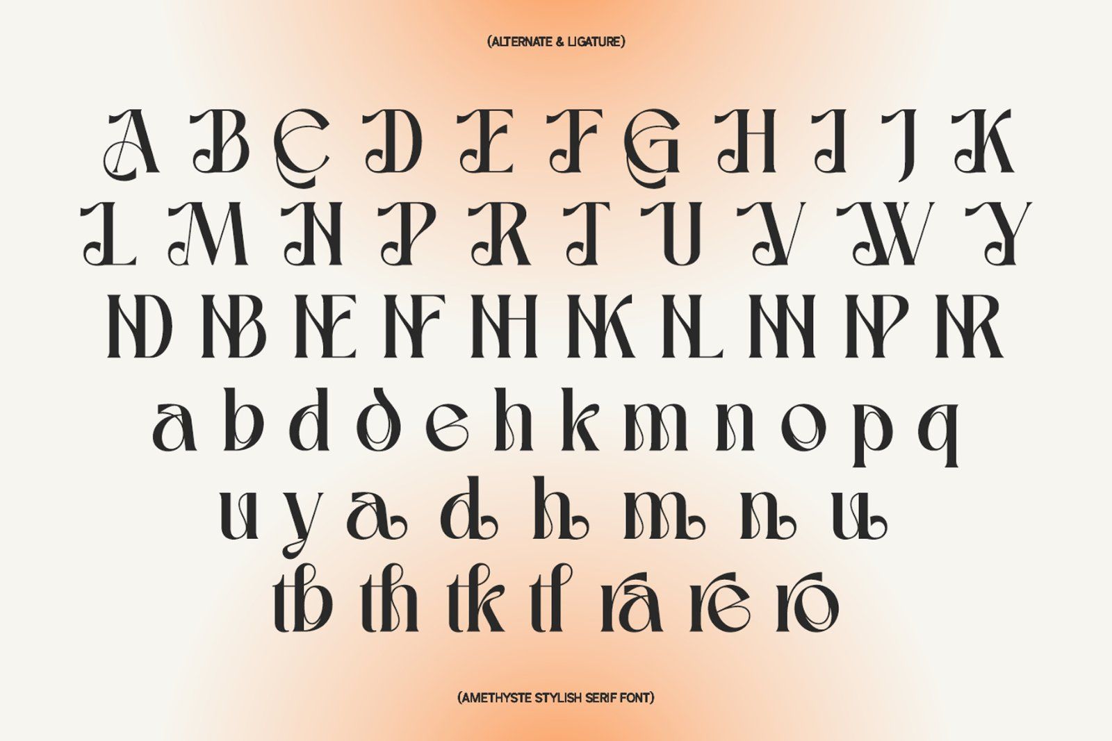 Amethyste Modern Stylish Serif Typeface — image 10