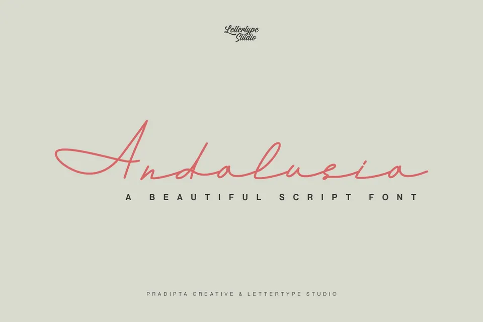 Andalusia a Beautiful Script Font