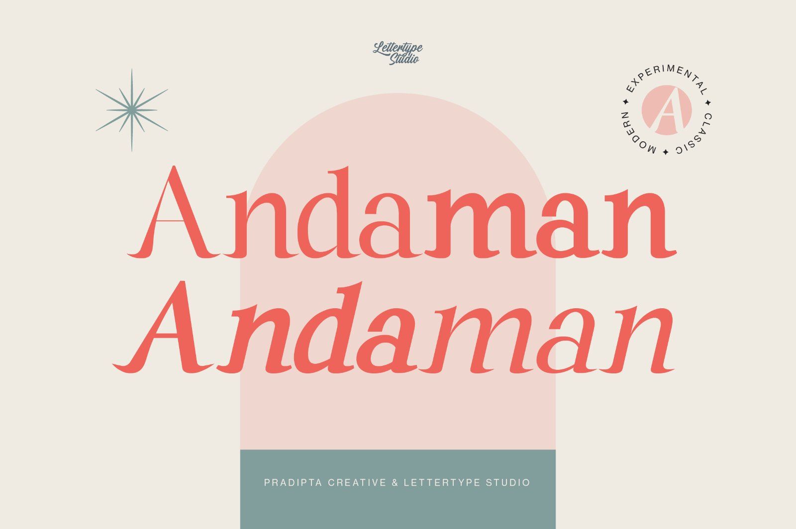 Andaman an Experimental Serif Font — image 1
