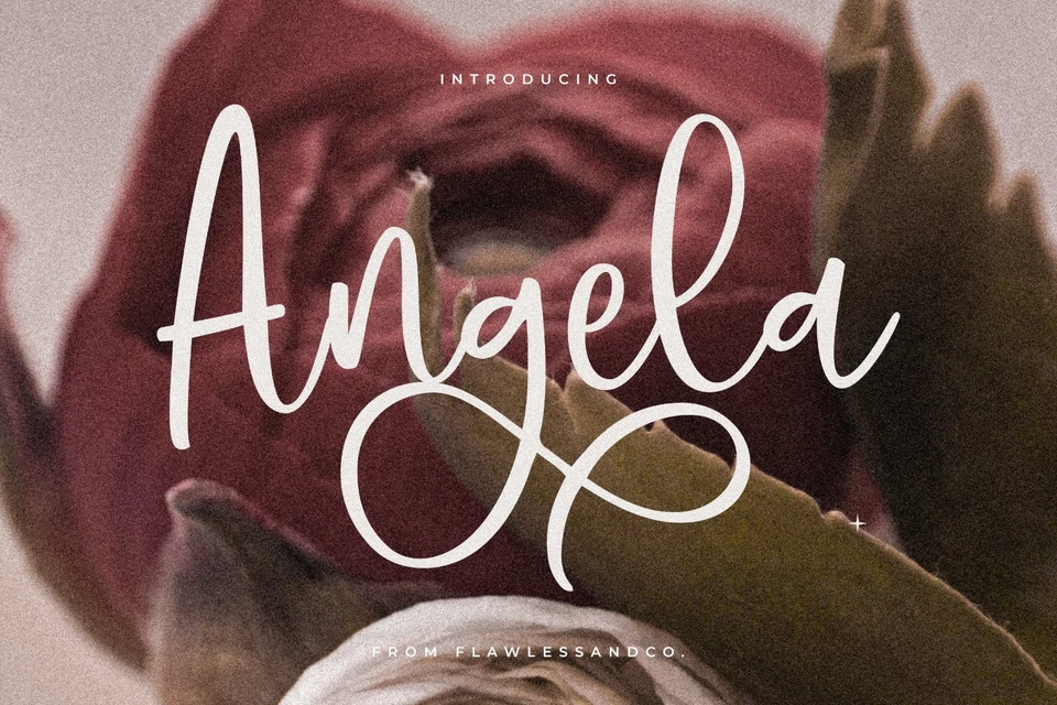 Hello Angela - Beautiful Script Font