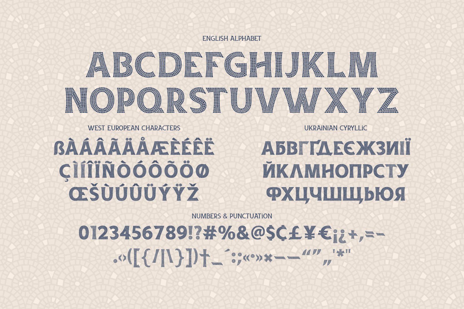 Antic Mosaic font — image 5