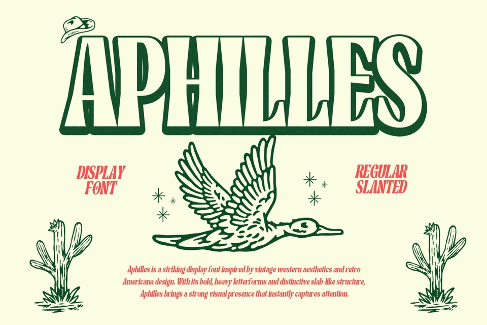 Aphilles Bold Western Display Font