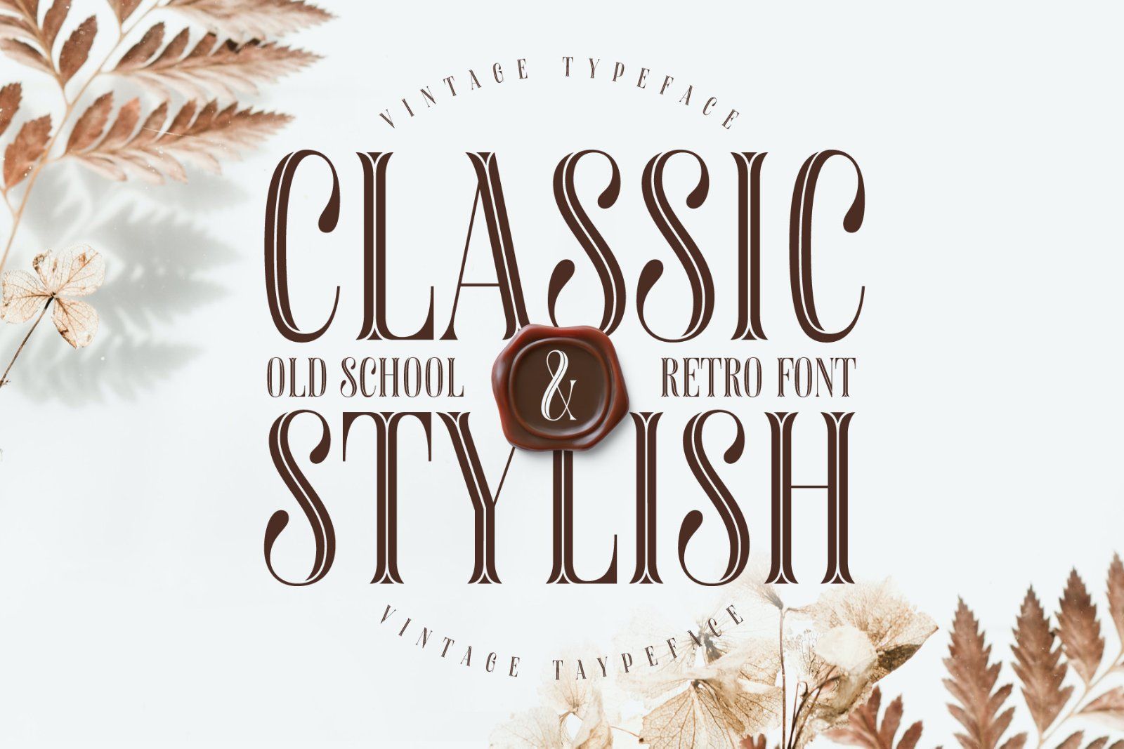 Aquatory Vintage Font and Template. — image 3
