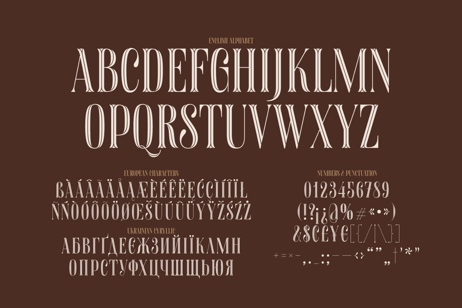Aquatory Vintage Font and Template. — image 5