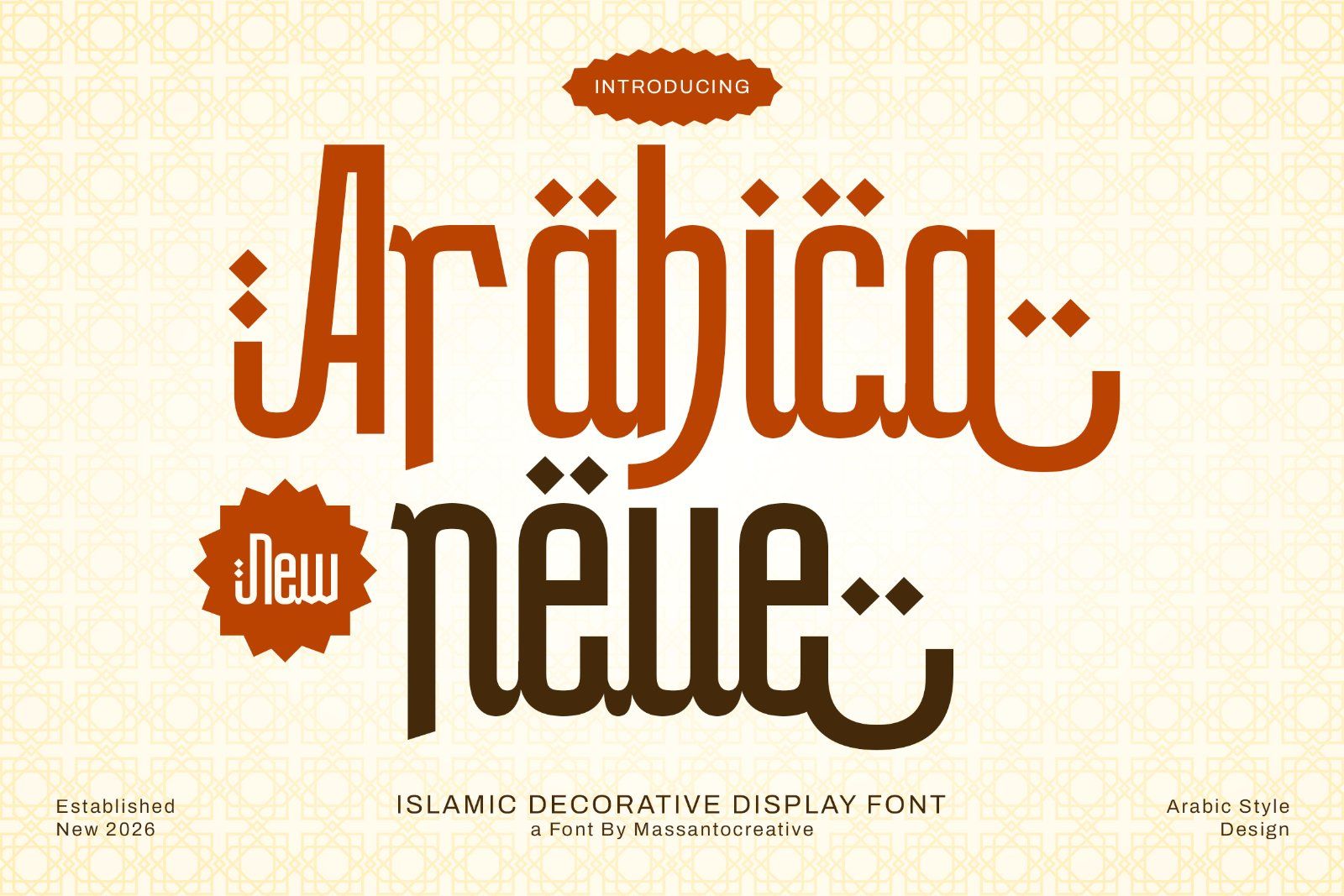 Arabica Neue Modern Islamic Arabic