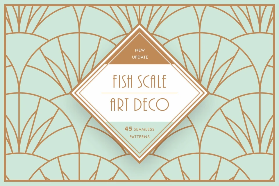 Fish Scale Art Deco Patterns