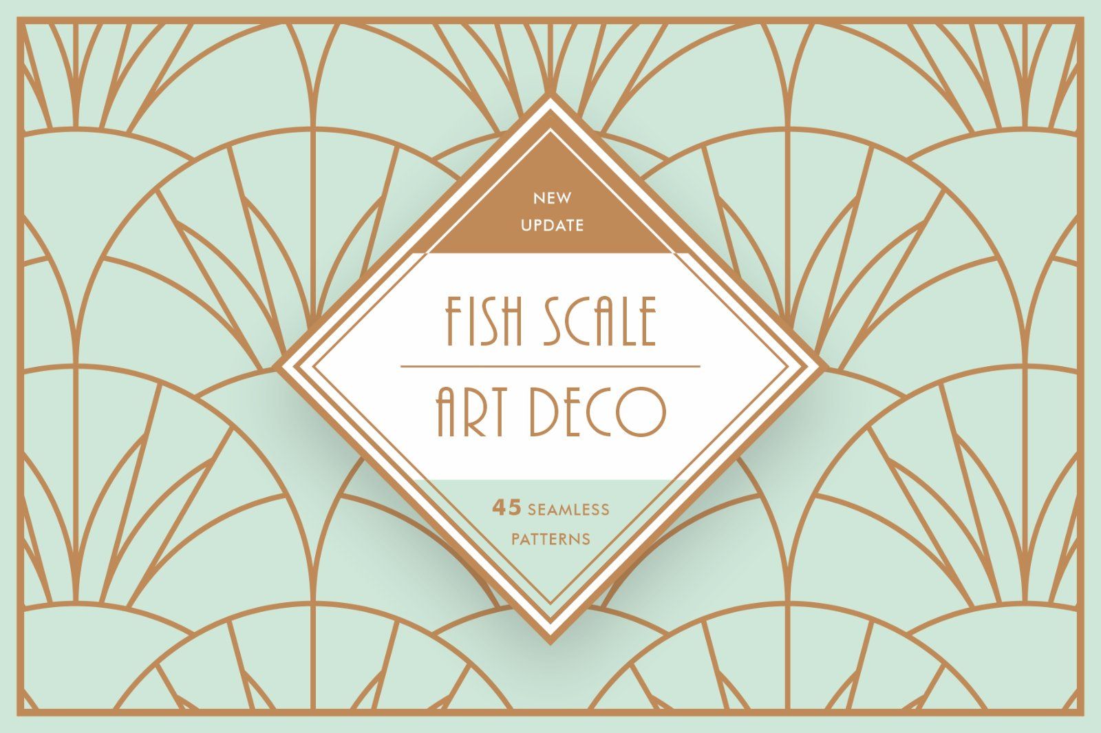 Fish Scale Art Deco Patterns — image 1