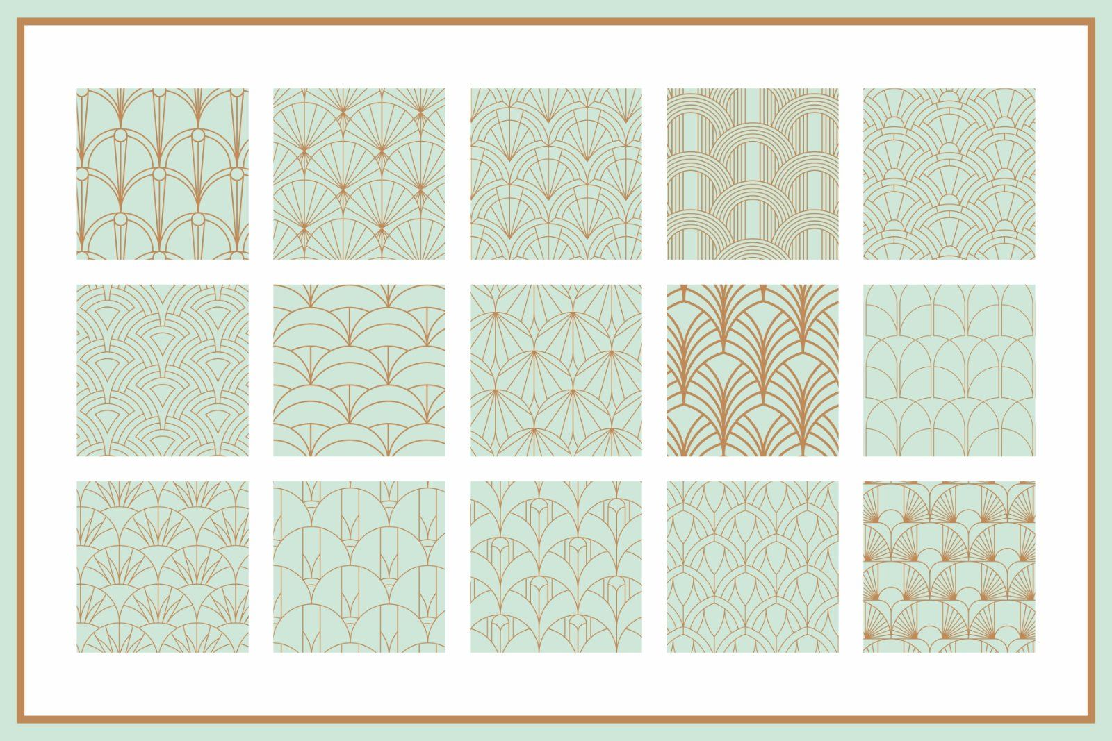 Fish Scale Art Deco Patterns — image 4