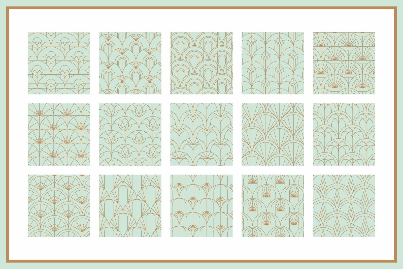 Fish Scale Art Deco Patterns — image 5