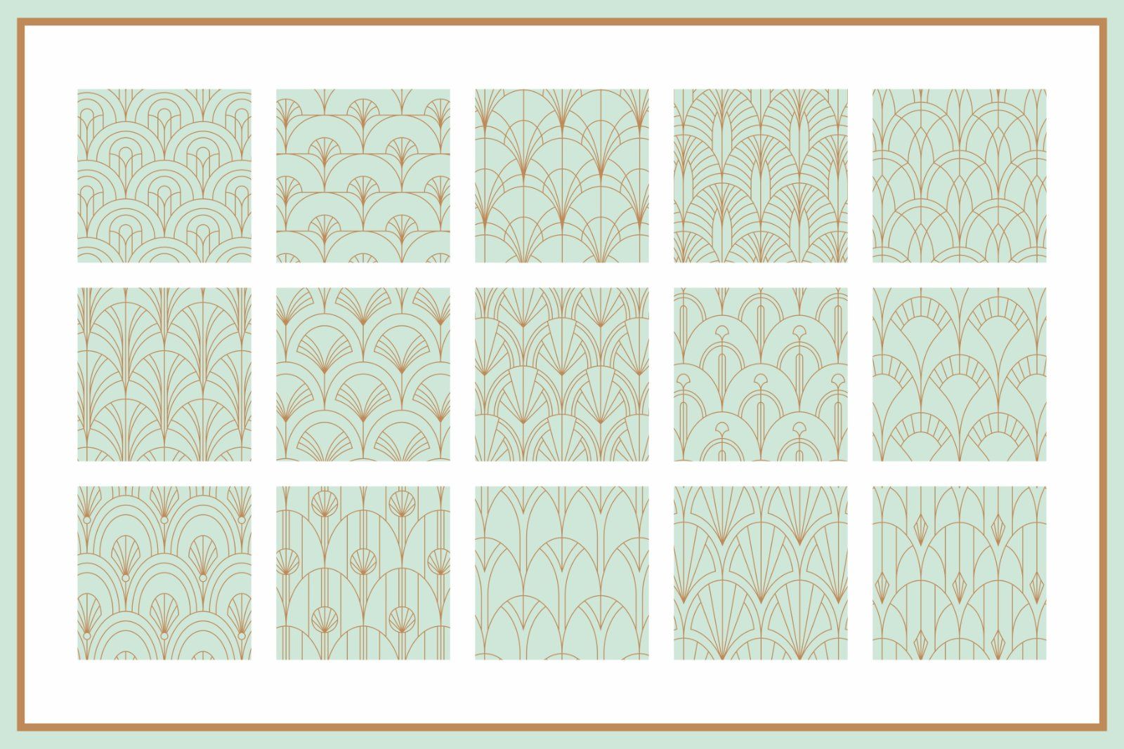 Fish Scale Art Deco Patterns — image 6
