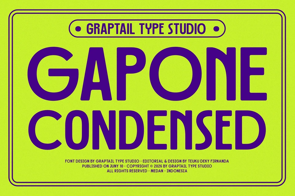 Gts Gapone - Condensed Font