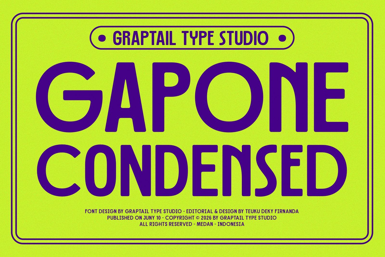 Gts Gapone - Condensed Font — image 1