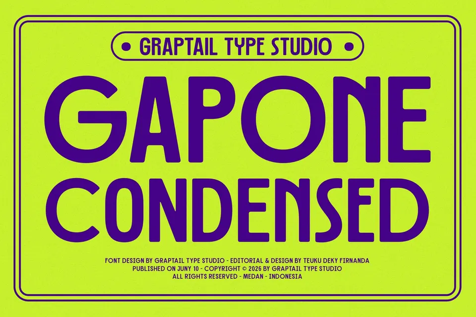 Gts Gapone - Condensed Font