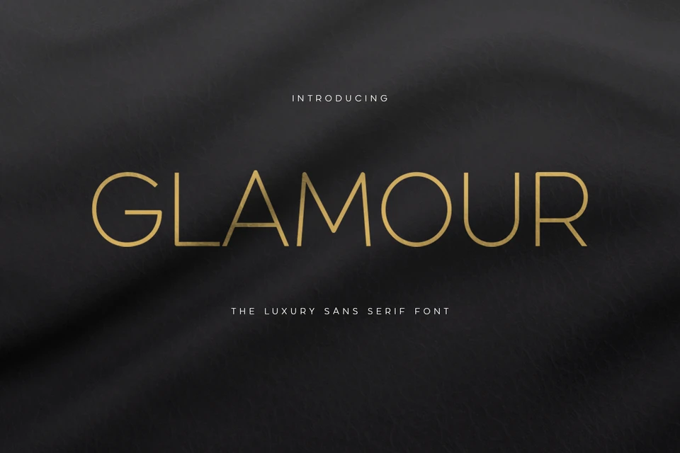 GLAMOUR - Luxury Sans Serif Font