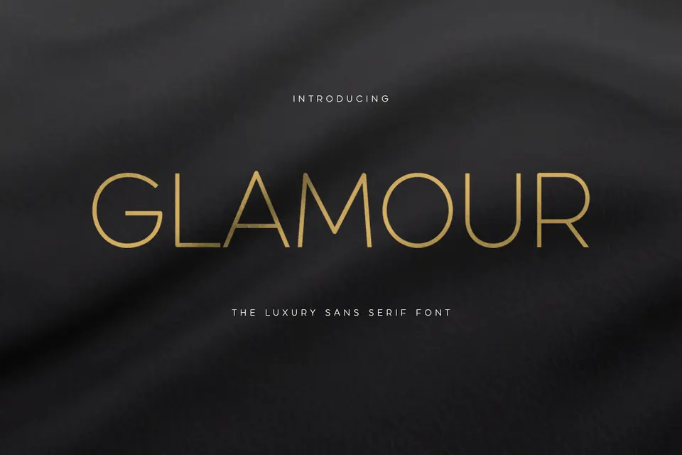 GLAMOUR - Luxury Sans Serif Font