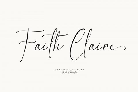 Faith Claire | Signature Script Font