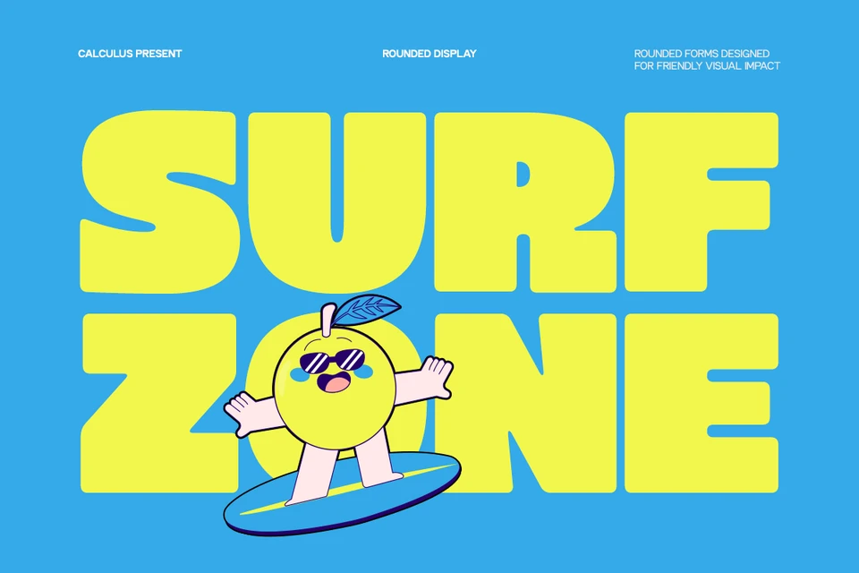 CC Surf Zone - Rounded Bold Display