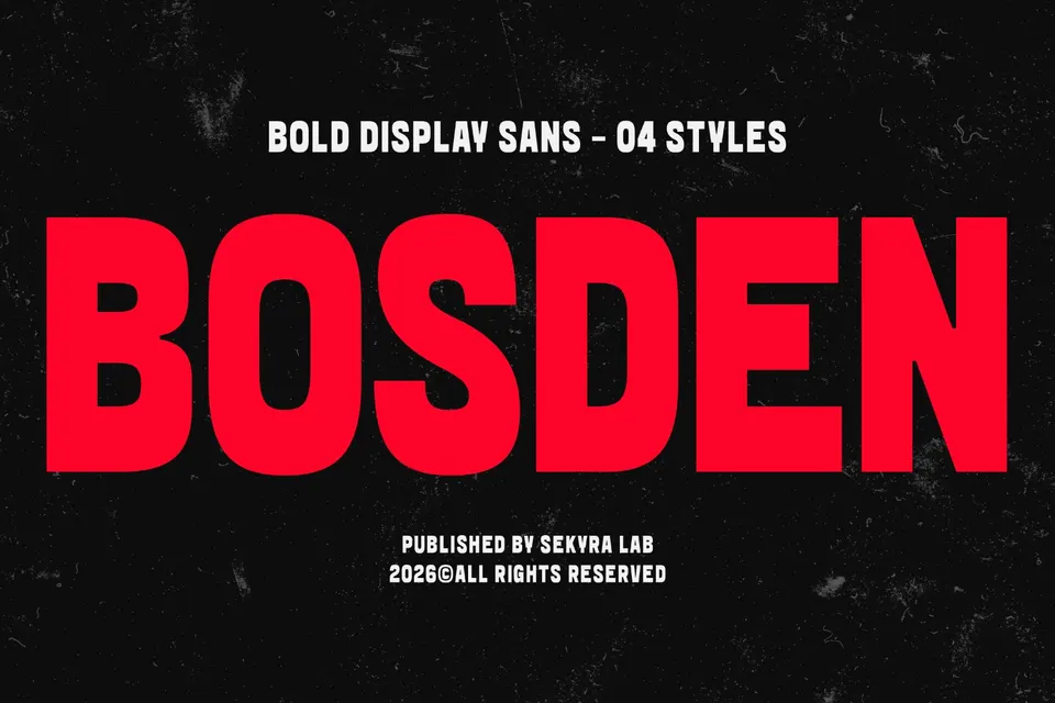 Bosden Font - Bold Display Sans