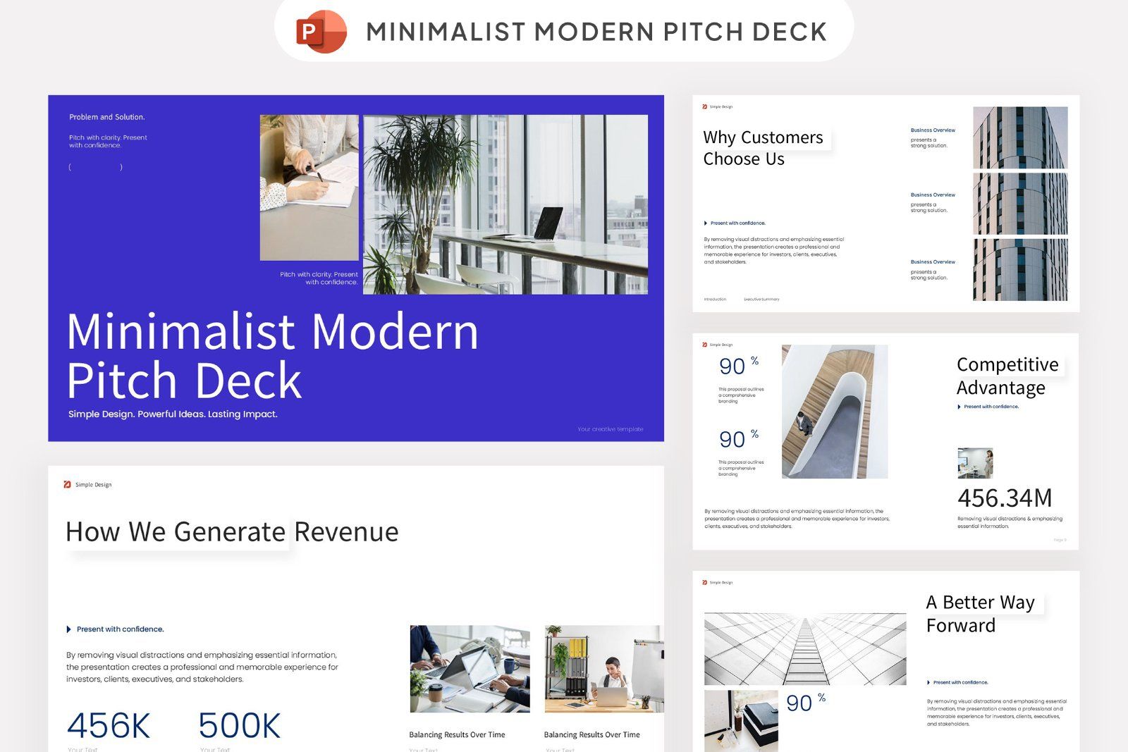 Minimalist Modern Pitch Deck — image 1