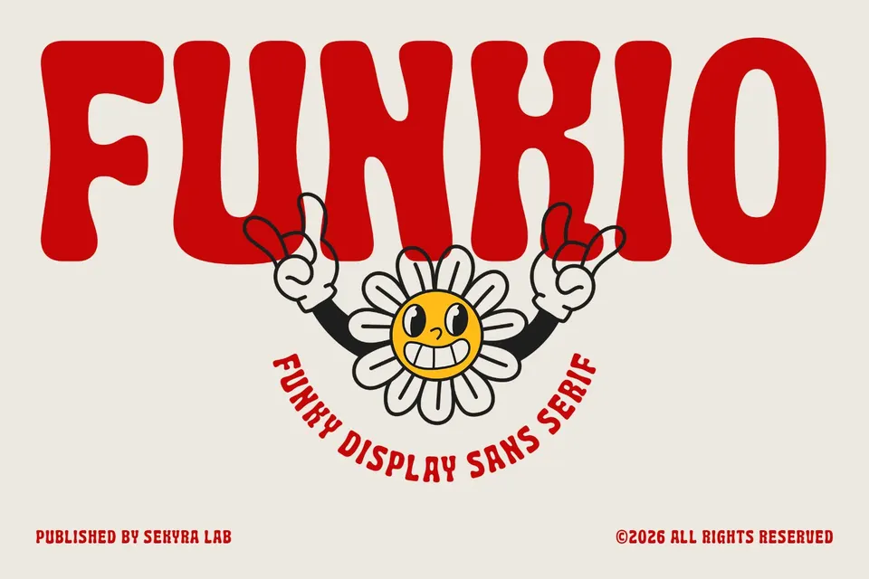 Funkio Font - Funky Bold Display